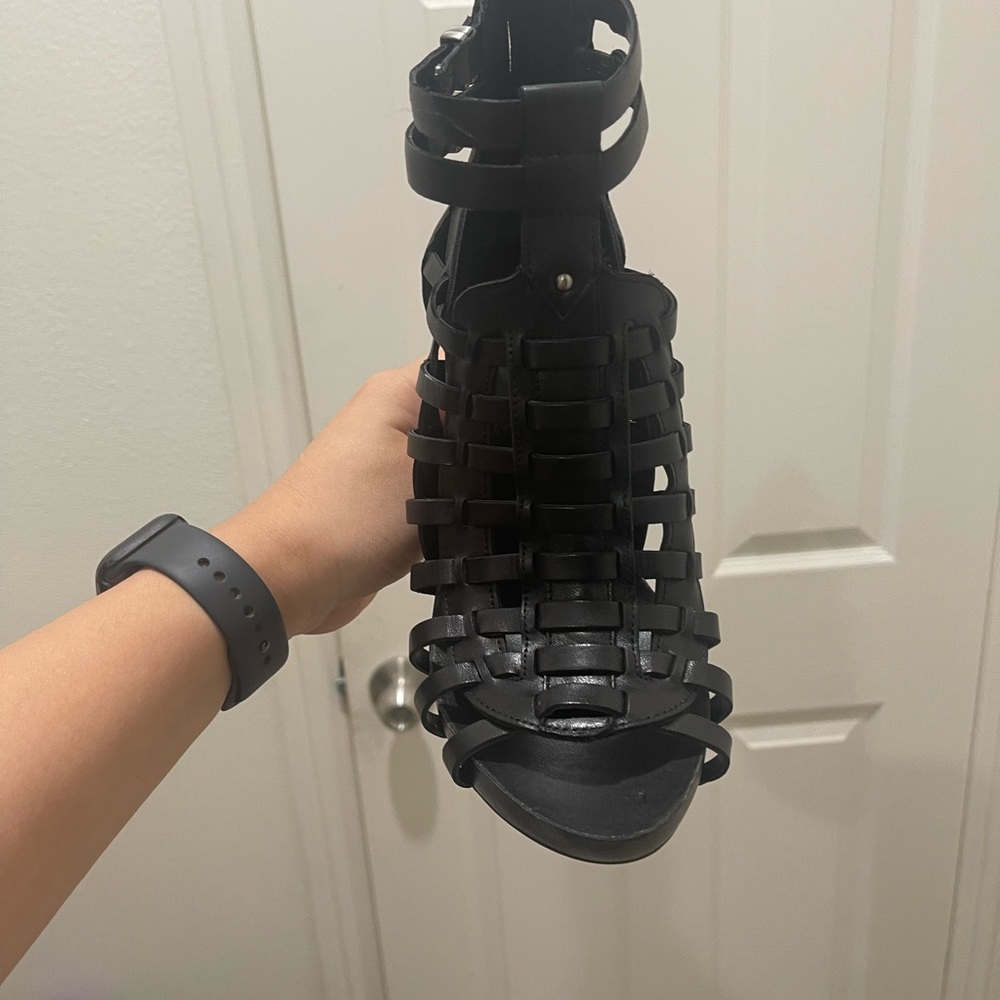 Black BCBGeneration gladiator heels
